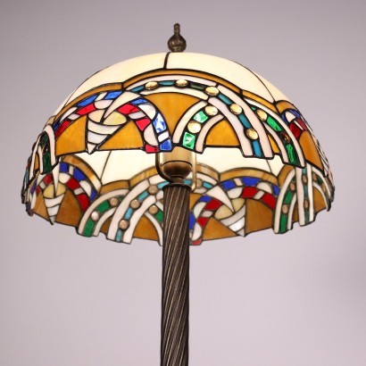 Stehlampe Tiffany-Stil Bronze Italien XX Jhd