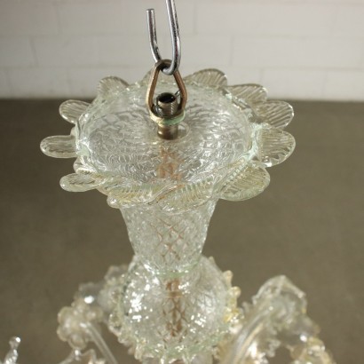 Chandelier Blown Glass Murano Italy 20th Century