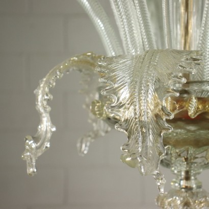 Chandelier Blown Glass Murano Italy 20th Century