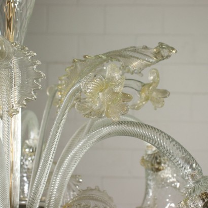 Chandelier Blown Glass Murano Italy 20th Century