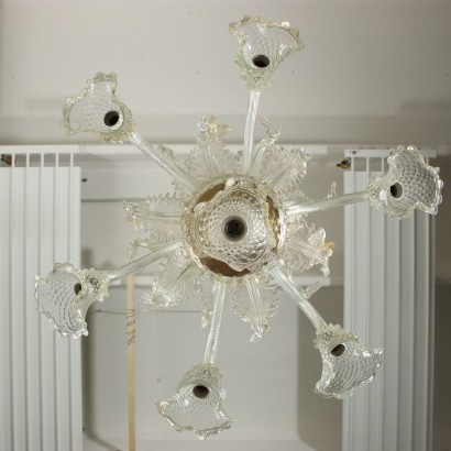 Chandelier Blown Glass Murano Italy 20th Century