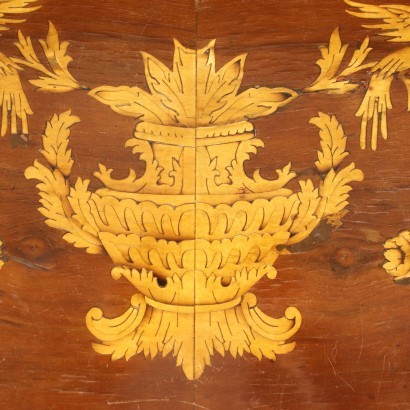 Commode de Style Hollandais - Noyer Érable Sapin Italie XX Siècle