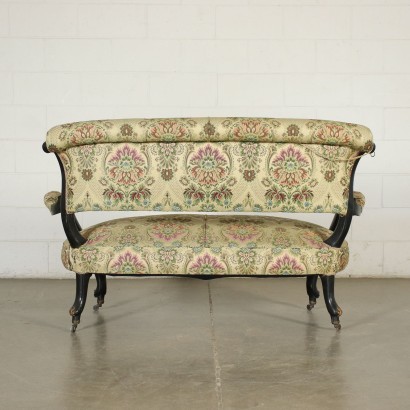 Antiquitäten, Sofas, antike Sofas, antike Sofas, antike italienische Sofas, antikes Sofa, neoklassisches Sofa, Sofa aus dem 19. Jahrhundert, Sofa Napoleon III