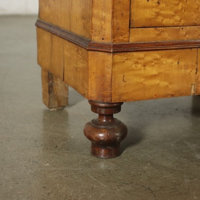 Pair of Umbertine Bedside Tables Mahogany Marple Italy 19th Century