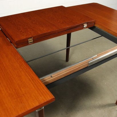 Table T97 Eugenio Gerli Tecno Teak Veneer Beech Metal 1960s