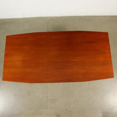 Table Teak Veneer Italy 1950s 1960s