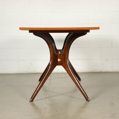 Table Teak Veneer Italy 1950s 1960s