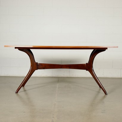 Table Teak Veneer Italy 1950s 1960s