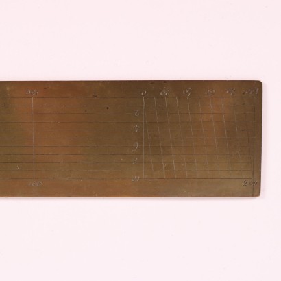 Slide Rule Brass France 19th Century