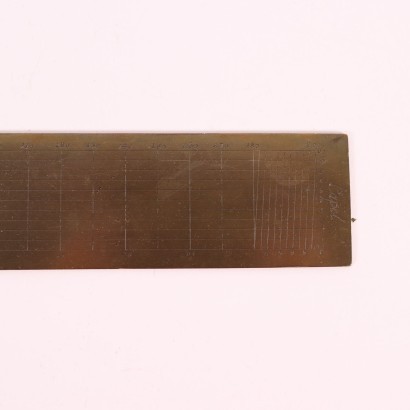 Slide Rule Brass France 19th Century