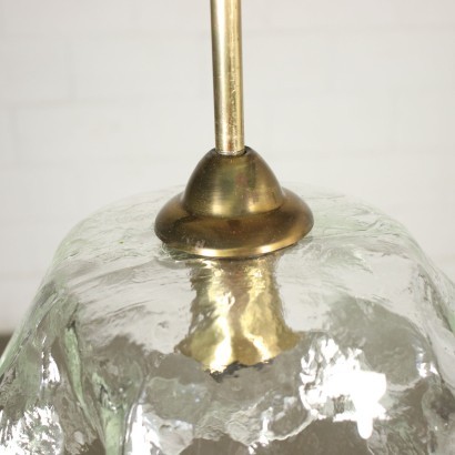 Lamp Blown Glass Brass Italy 1960s