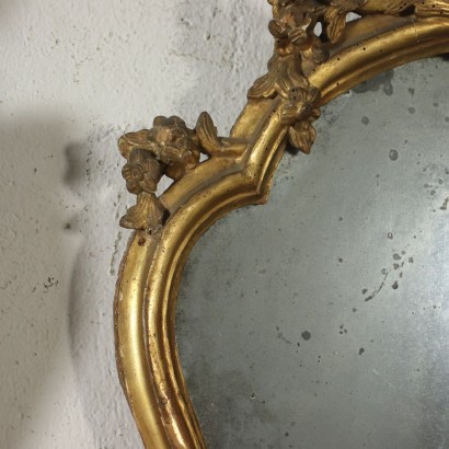 antiquariato, specchiera, antiquariato specchiera, specchiera antica, specchiera antica italiana, specchiera di antiquariato, specchiera neoclassica, specchiera del 800 - antiquariato, cornice, antiquariato cornice, cornice antica, cornice antica italiana, cornice di antiquariato, cornice neoclassico, cornice del 800,Coppia di Specchiere Barocchetto