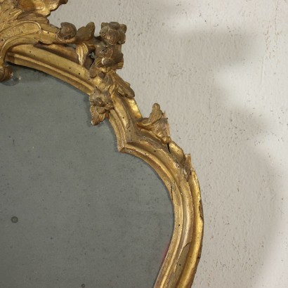 Antik, Spiegel, Antiker Spiegel, Antiker Spiegel, Antiker Italienischer Spiegel, Antiker Spiegel, Neoklassizistischer Spiegel, Spiegel des 19. Paar Barockspiegel