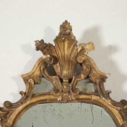 Piedmontese Barochetto Mirror Italy 18th Century