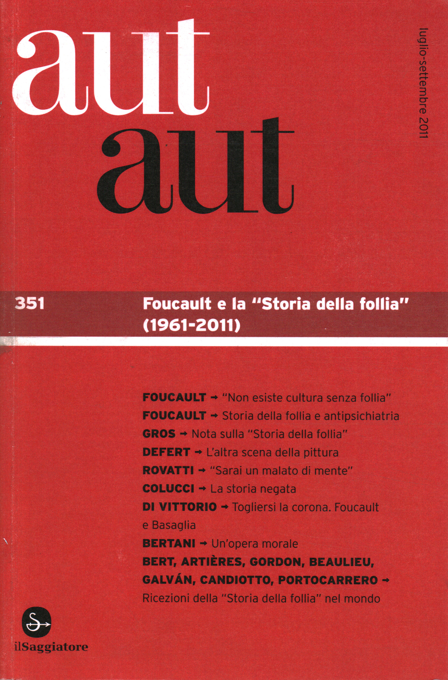 Aut aut (351) Foucault e la Storia d