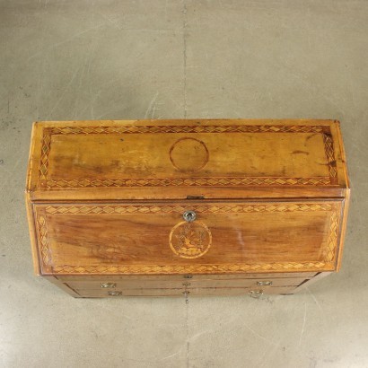 Neoclassical Rolo Drop-Leaf Secretaire Italy 18th Century