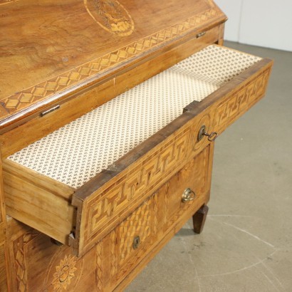 Neoclassical Rolo Drop-Leaf Secretaire Italy 18th Century