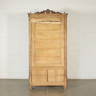 Armoire Louis Philippe, Acajou, Miroir, Italie, XIX Siècle.