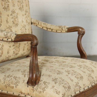 antique, armchair, antique armchairs, antique armchair, antique Italian armchair, antique armchair, neoclassical armchair, 19th century armchair, Two Baroque armchairs