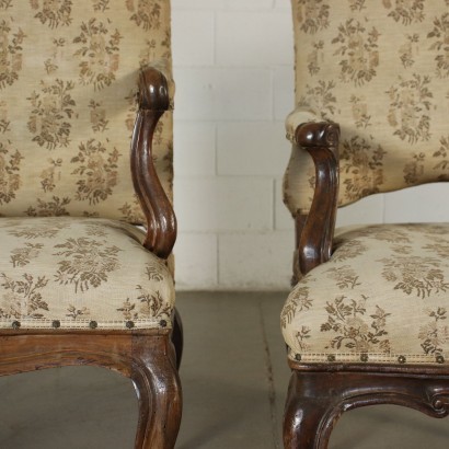 antique, fauteuil, fauteuils antiques, fauteuil antique, fauteuil italien antique, fauteuil antique, fauteuil néoclassique, fauteuil du XIXe siècle, Deux fauteuils baroques