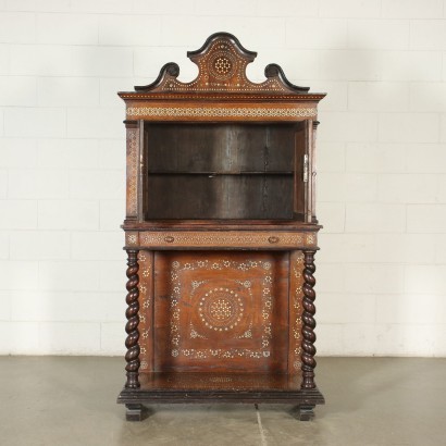 Cabinet Noyer Os - Italie XIX Siècle