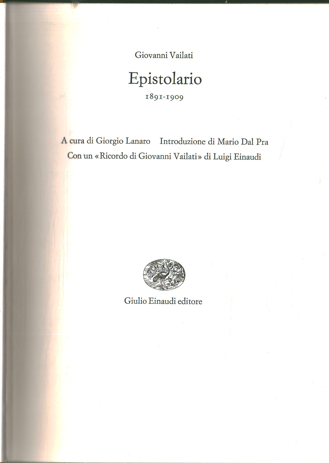 Epistolario 1891-1909