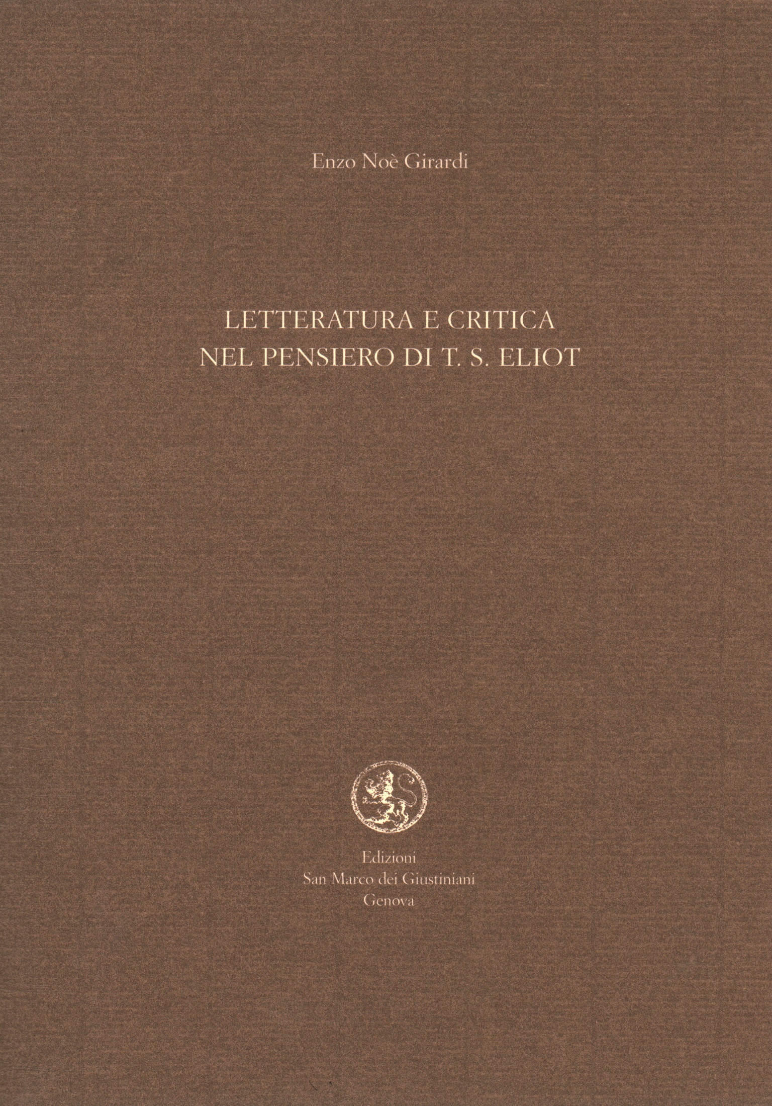 Letteratura e critica nel pensiero di