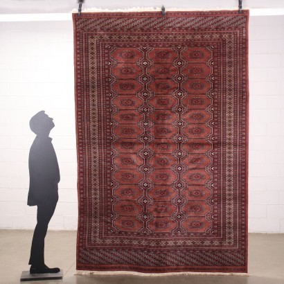 Bukhara Carpet Wool Cotton Pakistan 1990s
