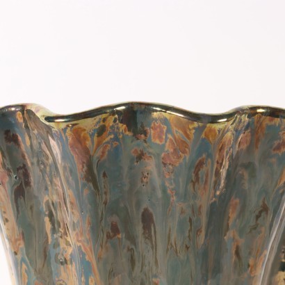 Ceramic Vase V. Mazzotti Albisola Manufacture Italy 20th Century
