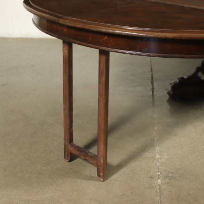 Table en Style Umbertino Châtaignier Italie Fin '800