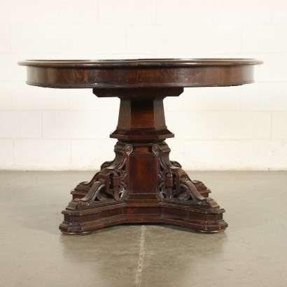 Table en Style Umbertino Châtaignier Italie Fin '800