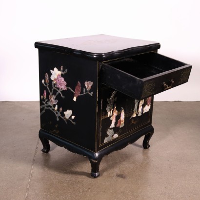 Coppia di Comodini in Stile Chinoiserie