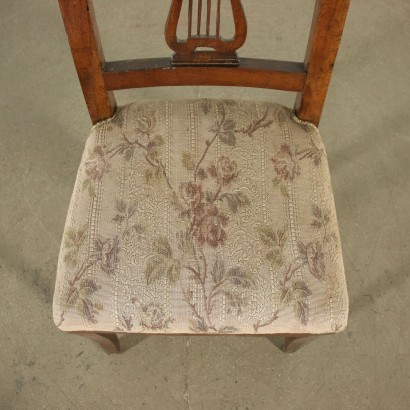 antiguo, silla, sillas antiguas, silla antigua, silla italiana antigua, silla antigua, silla neoclásica, silla del siglo XIX, grupo de cuatro sillas imperio