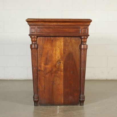 Neo Classical Lombard Cupboard Walnut Black Marble Italy 18th Century