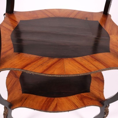 Napoleon III Etagere Coffee Table Walnut Italy 19th Century