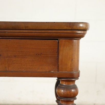 antik, Schreibtisch, antike Schreibtische, antiker Schreibtisch, antiker italienischer Schreibtisch, antiker Schreibtisch, neoklassischer Schreibtisch, Schreibtisch aus dem 19. Jahrhundert, Louis Philippe Walnut Schreibtisch