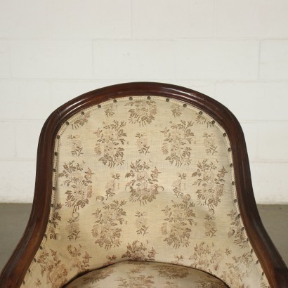 antiques, armchair, antiques armchairs, antique armchair, antique Italian armchair, antique armchair, neoclassical armchair, 19th century armchair, Louis Philippe enveloping armchair