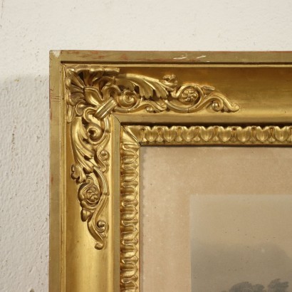 antiquariato, specchiera, antiquariato specchiera, specchiera antica, specchiera antica italiana, specchiera di antiquariato, specchiera neoclassica, specchiera del 800 - antiquariato, cornice, antiquariato cornice, cornice antica, cornice antica italiana, cornice di antiquariato, cornice neoclassico, cornice del 800,Coppia cornici dorate