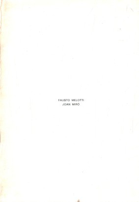 Opere di Fausto Melotti, Joan Mirò