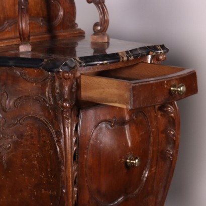 antiques, nightstand, antique nightstand, antique nightstand, antique Italian nightstand, antique nightstand, neoclassical nightstand, 19th century nightstand, Pair of Baroque Style Nightstands