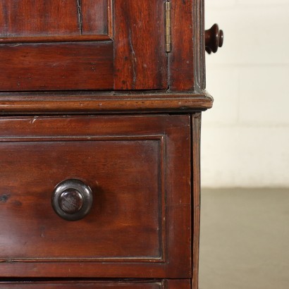 Victorian Bottle Cabinet Mahogany Oak England 19th Century