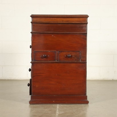 Victorian Bottle Cabinet Mahogany Oak England 19th Century