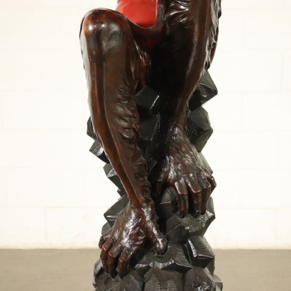 Lacquered Wooden Sculpture Italy 20th Century