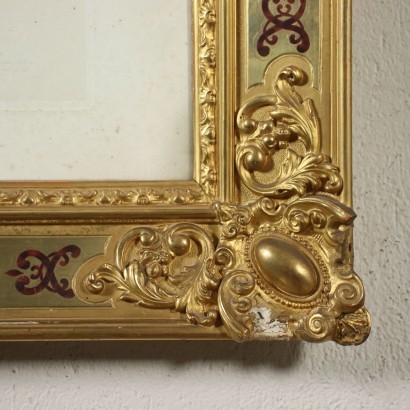 antiquariato, specchiera, antiquariato specchiera, specchiera antica, specchiera antica italiana, specchiera di antiquariato, specchiera neoclassica, specchiera del 800 - antiquariato, cornice, antiquariato cornice, cornice antica, cornice antica italiana, cornice di antiquariato, cornice neoclassico, cornice del 800,Cornice Rettangolare Umbertina