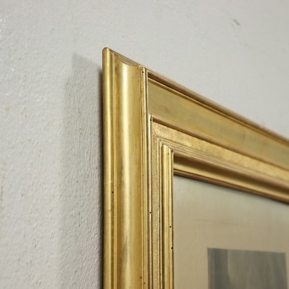 Pair of Gilded Frame Wood Italy Late 19th Century