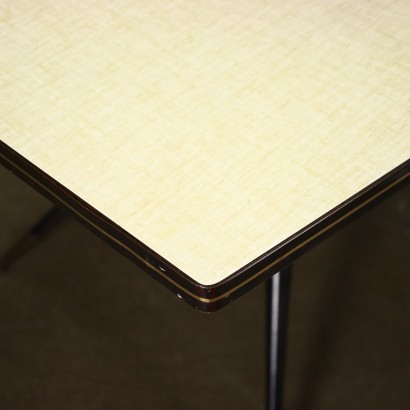 Table Formica Metal Glass Italy 1950s 1960s