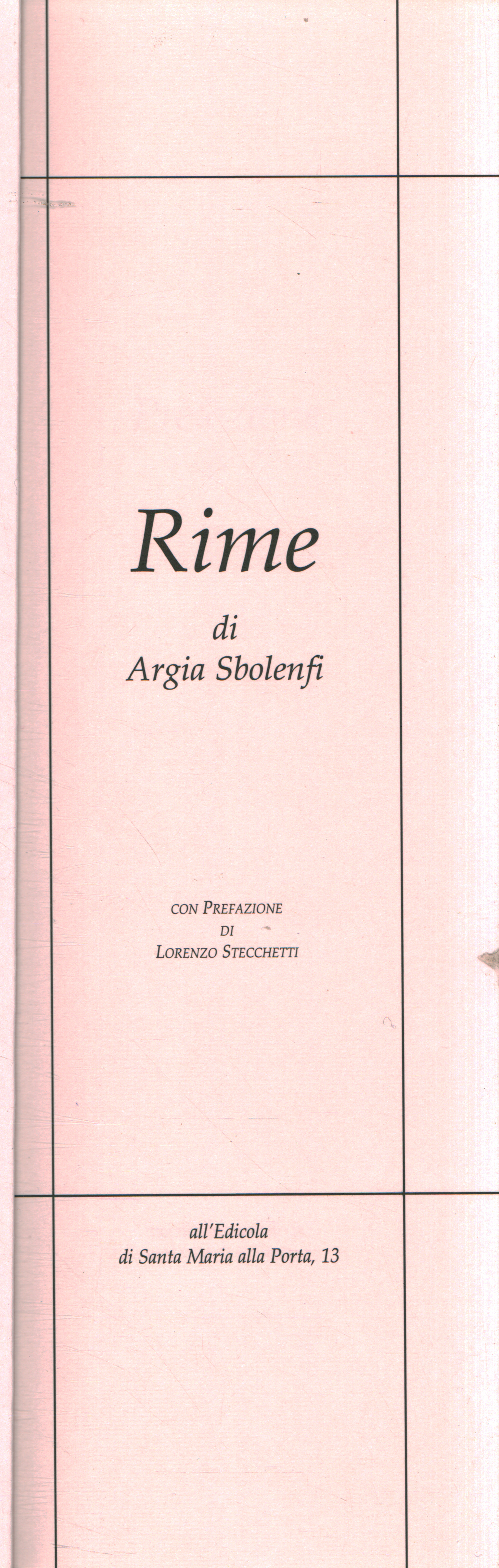 Comptines d'Argia Sbolenfi