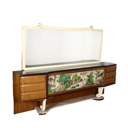 arte moderno, diseño de arte moderno, buffet, buffet de arte moderno, buffet de arte moderno, buffet italiano, buffet vintage, buffet de los años 60, buffet de diseño de los años 60, muebles de los años 50