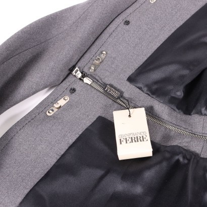 ferré, gf, gianfranco ferré, completo ferré, haute couture, made in italy, milano, moda milano, secondhand,Completo Grigio Gianfranco Ferré