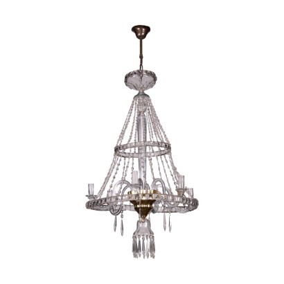 Regency Chandelier Glass England 19th Century